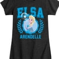thumbnail image 3 of Frozen - Elsa Collegiate - Girls Toddler And Youth Fitted Short Sleeve Graphic T-Shirt, 3 of 5
