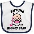 thumbnail image 3 of Inktastic Future Field Hockey Player Baby Girl Girls Baby Bib, 3 of 4