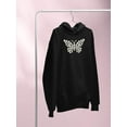 thumbnail image 3 of Daisy Butterfly Hoodie Women -Image by Shutterstock, Female Small, 3 of 4