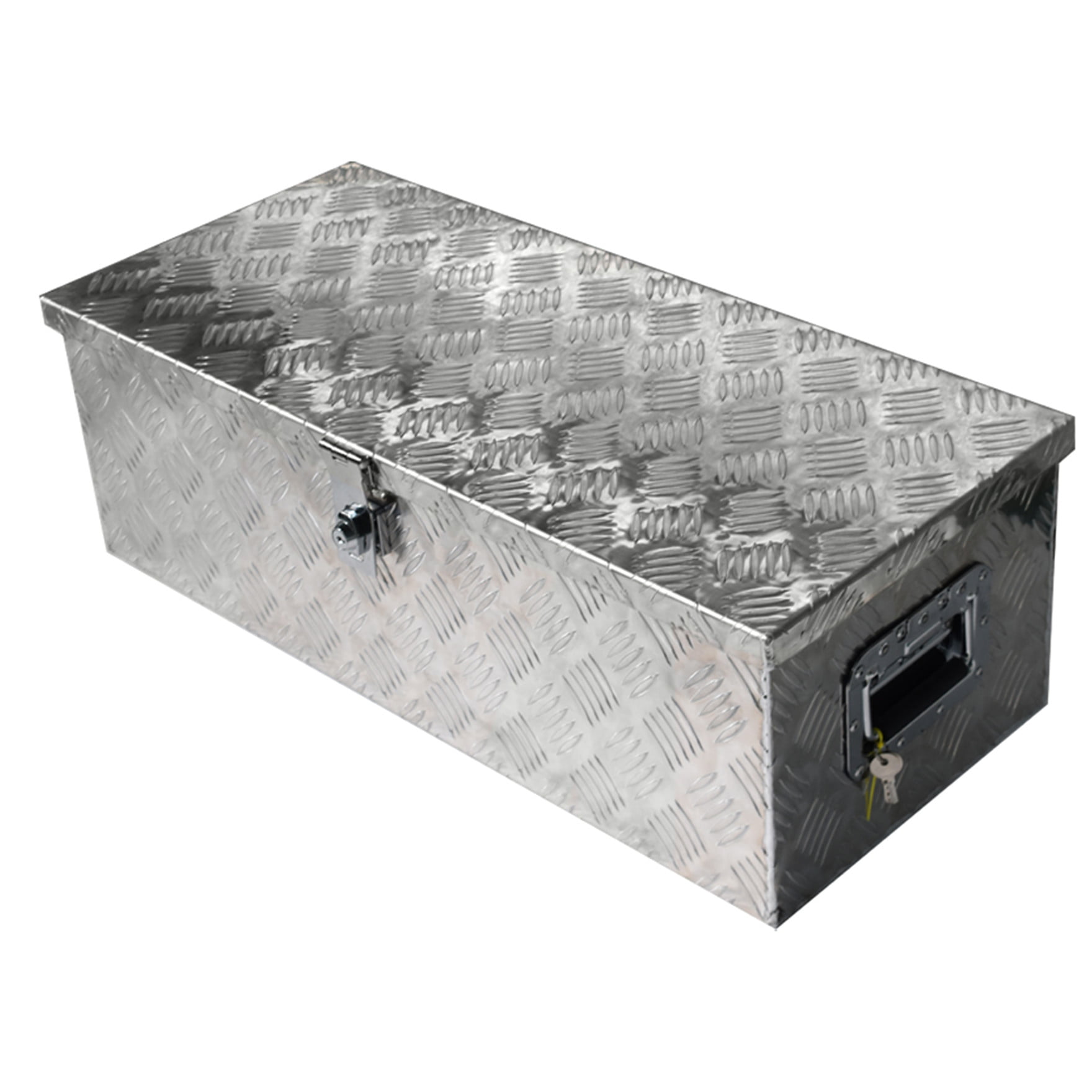 L x W x H / cm 30 x 13 x 10 MOTORHOT 30 Aluminum Diamond Plate Tool Box Pick Up Truck Bed RV Trailer Underbody Toolbox Storage Lock with Keys 76.2 x 33.02 x 25.4 