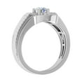thumbnail image 2 of 1/2 Carat 4-Prong Set Diamond Solitaire Men's Wedding Band Ring in 14K White Gold (Ring Size 11.5), 2 of 6