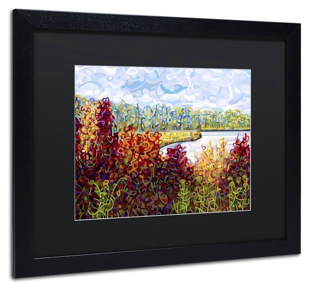 Trademark Fine Art "Summers End" Canvas Art by Mandy Budan, Black Matte, Black Frame