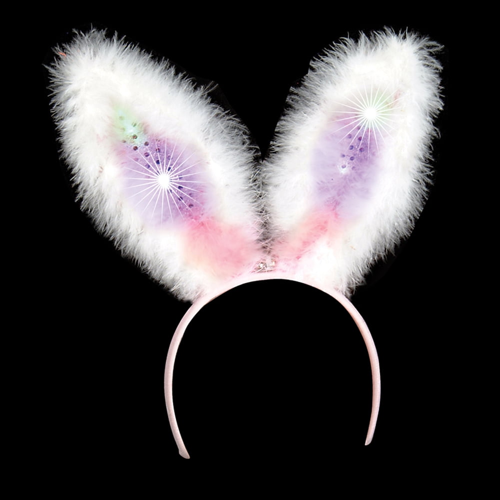Bright Pink Fox Ears And Tail Set White Marabou Handmade Fancy Dress Unique Item 