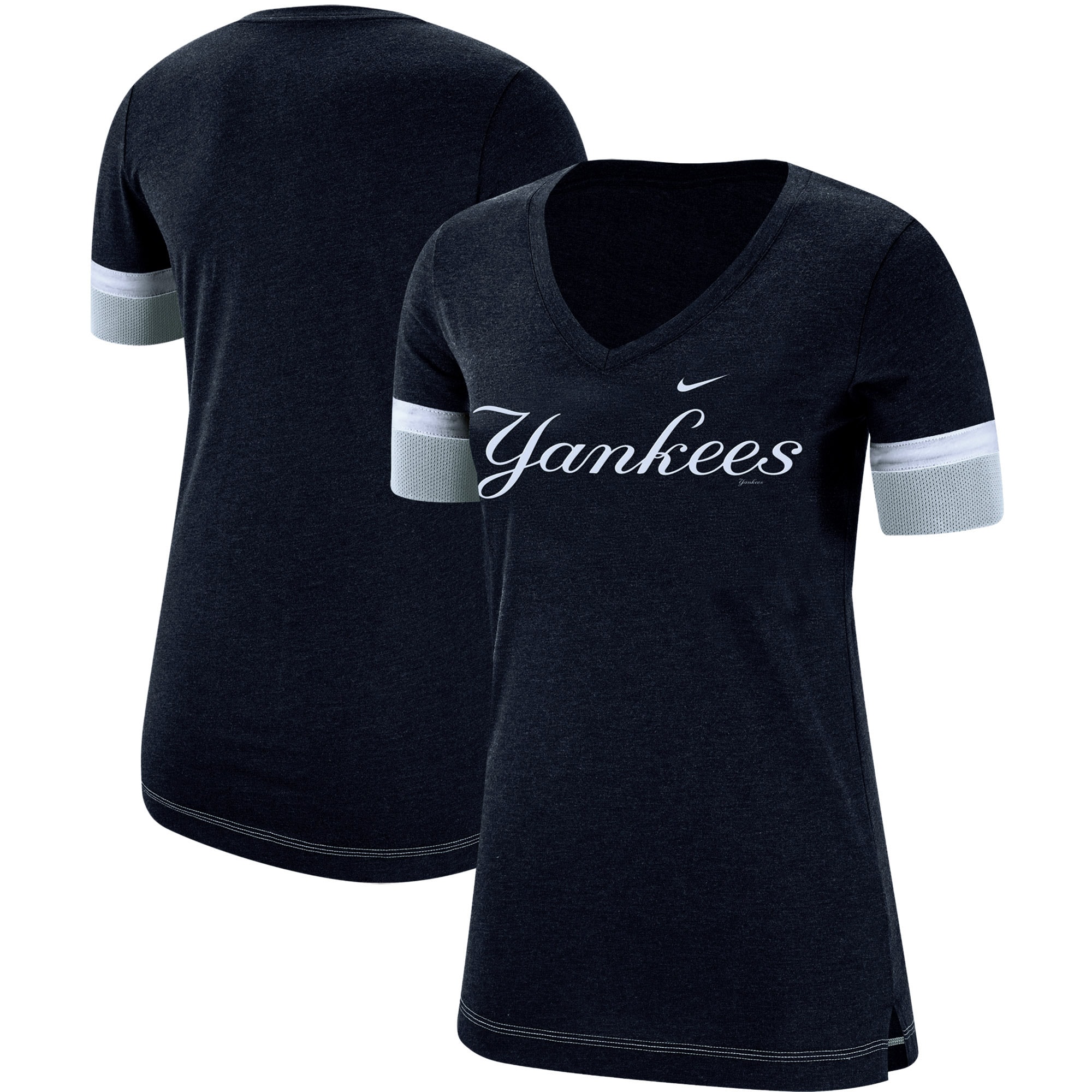 Nike Navy New York Yankees Mesh V-Neck 