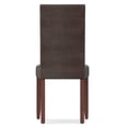 thumbnail image 3 of Acadian Transitional Parson Dining Chair (2pcs) in Distressed Brown Faux Leather, 3 of 8