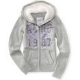 thumbnail image 1 of Aeropostale Nyc Athletics - Sudadera con capucha y cremallera completa para mujer, gris, extragrande Aeropostale Sudadera, 1 of 1