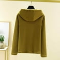 thumbnail image 3 of Women's Thermal Hoodie Tops Fleece Lined Underwear Long Sleeve Warm Winter Base Layer Shirts Soft Loungewear New Green XL, 3 of 9