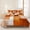 White Brown, variant on 3 Pieces King Quilt Set,Watermelon on Green Strips Soft Bedding Sets with 1 Quilt & 2 Pillow Shams,Watercolor Summer Fruit Summer Bedspread Lightweight Coverlet Comforter for All Season
