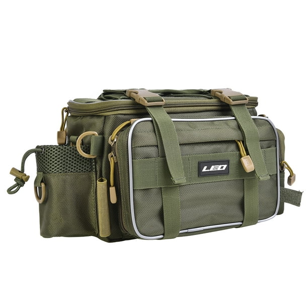 Leo Multifunctional Fishing Tackle Bag Outdoor Sports Single Shoulder Bag Crossbody Bag Waist Pack Fishing Lures Tackle Gear Utility Storage Bag Other