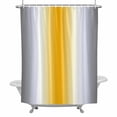 thumbnail image 2 of Abstract Shower Curtain for Bathroom Decor, Dark Gray Yellow Gradient Ombre Waterproof Fabric Shower Curtain, 54"x78" Set with 12 Hooks, 2 of 9