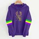 thumbnail image 1 of Xuyuer Women Mardi Gras Sweatshirts Carnival Sweatshirt Funny Mask Graphic Long Sleeve Shirt Pullover Top, 1 of 4
