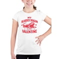 thumbnail image 2 of Bearded Dragon Valentine Love Youth's T-shirt, 2 of 3