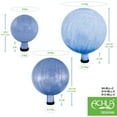 thumbnail image 4 of Achla Designs 12 Inch Gazing Glass Globe Sphere Garden Ornament, Blue Lapis, 4 of 5