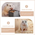 thumbnail image 3 of Hamster Rueda Base de madera Hamster Rueda Rueda Rueda Ejercicio Rueda Pantalla de juguete, 3 of 5