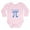 Petal Pink, variant on CafePress - Cutie Pi Body Suit - Long Sleeve Cotton Baby Bodysuit