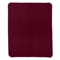 thumbnail image 3 of Mafoose Fleece Polyester Double Blanket Maroon, 3 of 3