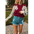 thumbnail image 4 of xiaxaixu Pull d'Automne Hiver pour Femmes, Imprimé Léopard à Col Rond, 4 of 4
