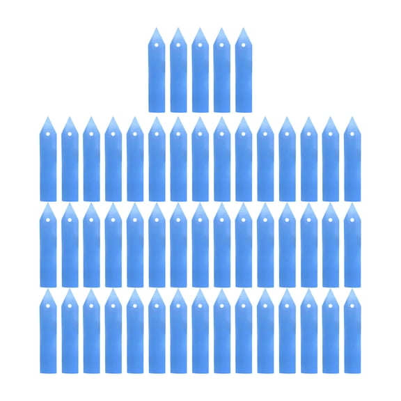 Plant Tags and Labels, Reusable Waterproof Plastic Garden Markers, Plant Labels for Seedlings, Herbs, Flowers, Vegetables, Outdoor Garden Plant Identification (Royal Blue-50pc)