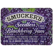 Smuckers Seedless Blackberry Jam, Portion Control, 0.5 Ounces