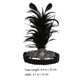 thumbnail image 2 of diadema delicada para la frente con plumas decorativas, elegante diadema, 2 of 7