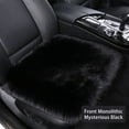 thumbnail image 2 of Genuine Sheepskin Car Seat Cushion Seat Covers for Cars Trucks SUV Comfort Seat Protector Pad for Car Driver Seat Car Accessories for Women Office Chair Car Decor (Grey, Front Seat Cushion-1 Pc), 2 of 3
