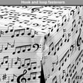 thumbnail image 4 of Music Dog Crate Cover, Abstract Style Professional Pattern Notes and Clef Sheet Play Writing Print, Easy to Use Pet Kennel Cover Small Dogs Puppies Kittens, 7 Sizes, Black White, by Ambesonne, 4 of 6