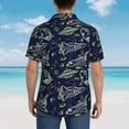 thumbnail image 6 of Goofa Hand Drawn Rockets Hawaiian Shirt for Men, Unisex Summer Beach Casual Short Sleeve Button Down Shirts,Aloha Tropical Floral print shirt-X-Large, 6 of 9