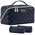thumbnail image 1 of Bolsa organizadora de viaje para maquillaje BOYATU, juego de 3 piezas, impermeable, 1 of 7