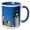 Blue/White, variant on 3drose, Massachusetts, Cape Cod Light, Lighthouse - Us22 Wbi0502 - Walter Bibikow, 11oz Two-tone Black Mug