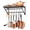 23.7 Inch, variant on 31.5 Inch Wall Mounted Pot Rack with 2 Tier Hanging Rails
