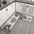 thumbnail image 3 of Farmhouse Cow Kitchen Rugs and Mats Set of 2 Pieces,Home Sweet Home Kitchen Mat Non Slip Absorbent Mats for Sink Waterproof Runner Rug for Laundry Room17 x48, 3 of 6