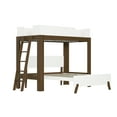 thumbnail image 3 of Max & Lily Mid-Century Modern Twin over Full L-Shaped Bunk Bed, Solid Wood, 3 of 7
