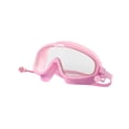 thumbnail image 3 of Gafas de natación para adultos, transparentes, impermeables, con tapones para los oídos. rosa transparente en caja, 3 of 9