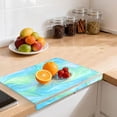 thumbnail image 6 of 13.4" x 16.5" Food-Grade Acrylic Cutting Board Non-Slip Kitchen Chopping Board Iridescent Swirl Marble Print, 6 of 7