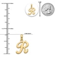 thumbnail image 3 of Charm America - Gold Initial Letter "R" Charm - 14 Karat Solid Gold, 3 of 4
