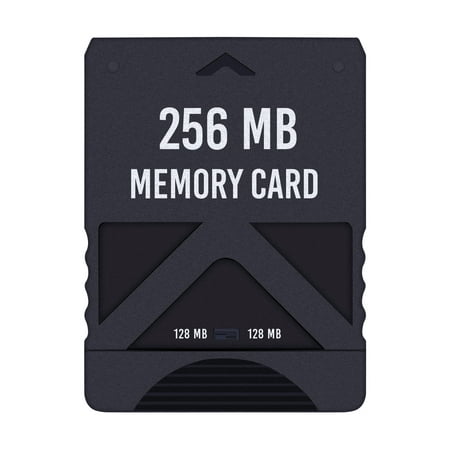 HDE PS2 Memory Card 256MB High Speed High Capacity Storage For Sony PlayStation 2 Console Game Saves Rosters and Other