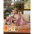 thumbnail image 2 of Eastvita Safe Velvet Soft Heated Throw Blanket - 4 Heat Levels/4H Auto Off/Machine Washable/Overheat Protection/84x90 Inch/Pink, 2 of 9