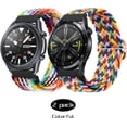 thumbnail image 3 of KOMI 2 Pack Sport Loop Nylon Braided Bands Compatible with Samsung Galaxy Watch 3 45mm/Galaxy Watch 46mm/Gear S3 Classic/Frontier, with Adjustable Buckle,22mm Quick Release Watch Band for Women Men, 3 of 5