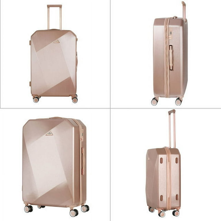 Hikolayae Aden Collection Hardside Spinner Luggage Sets in Beige