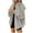 Gray, variant on VEKDONE Waffle Knit Jackets for Women Long Sleeve Button Hoodie Coats Solid Loose Fit Shackets Jacket Oversized Lightweight Hooded Coat with Pockets