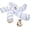 White & Grey, variant on Cat Tunnel for Indoor Cats Large, with Play Ball S-Shape 5 Way Collapsible Interactive Peek Hole Pet Tube Toys, Puppy, Kitty, Kitten, Rabbit (Blue & Black)