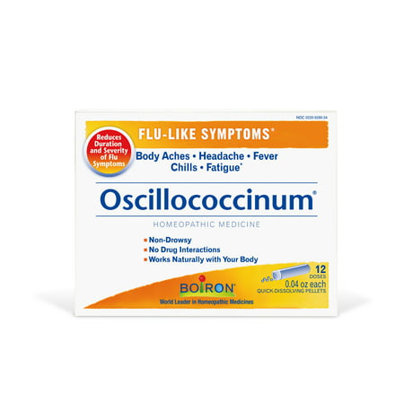 Boiron Oscillococcinum Flu-Like Symptom Relief, 12 (Best Vitamins To Prevent Colds And Flu)