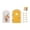 Yellow, variant on Tiny Wooden Door Handmade Decor For Creative Enthusiasts & Collectors