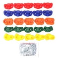 thumbnail image 2 of 25 soportes de escalada en roca para niños, soportes de pared para escalada en roca, juguetes para niños, soportes coloridos para escalar árboles, Sin cuerda, 2 of 8