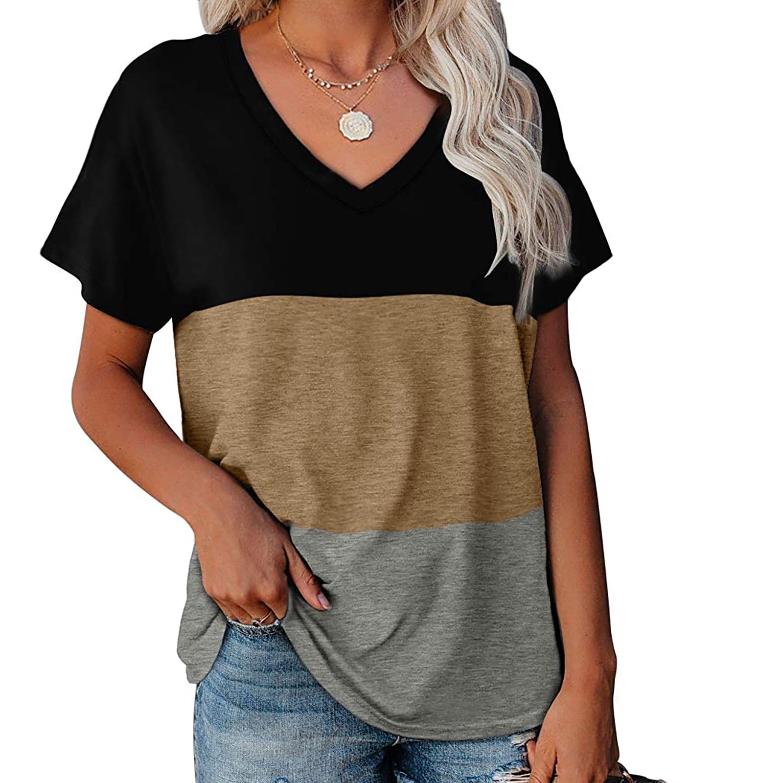 Franterd Plus Size Tops Women Casual 
