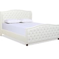 thumbnail image 2 of King Bed With Upholstered Headboard, Antique White Flair Pattern, 2 of 5