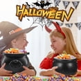 thumbnail image 4 of Plastic Couldron for Halloween Decoraiton St.Patrick Black Fake Witch Cauldron Pots Spooky Trick or Treat Witches Cauldrons 5Pcs, 4 of 8