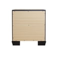 thumbnail image 7 of Contemporary Three-Tone Gray Finish Nightstand Perched atop Metal Legs Acacia Veneer Modern Bedroom Furniture, 7 of 7