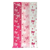 YiJuHui 1pcs Rainbow Beaded Door Curtain - Decorative Room Divider with Crystal-Like Strands, Elegant Privacy Screen for Doorways & Party Backdrop, Flexible Plastic Hanging Decor for Living Spaces