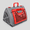 Red, variant on Foldable Cat Carrier, Hard-Sided Plastic Travel Pet Carrier for Cats up to 25 lbs, Front Open Ventilated Cat Crate with Handle, 18.33 x 14.43 x 14.04 in